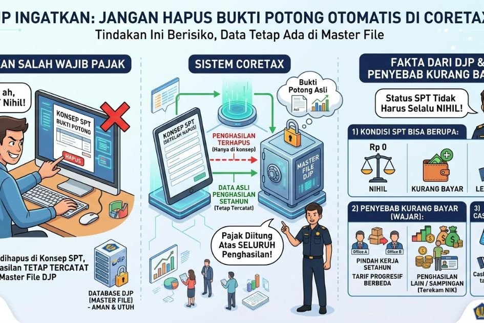 Awas!! Hapus Bukti Potong di Coretax Demi SPT Nihil Bisa Jadi Masalah